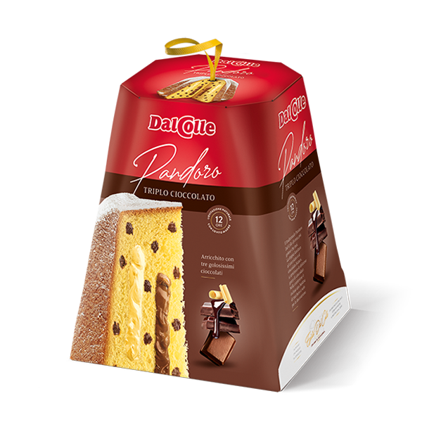 Pyragas &quot;PANDORO TRIPLO CIOCCOLATO&quot; - 750 gr., DAL COLLE