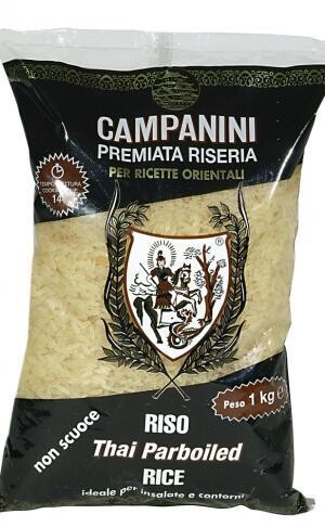 Itališki ryžiai RISO THAI PARBOILED (&#39;&#39;plikyti&#39;&#39;), CAMPANINI, 1 kg
