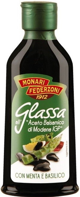 Modenos balzamikoacto kremas MONARI su mėtomis ir baziliku, 200 ml