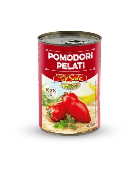 Lupti pomidorai savo sultyse - 400 ml, Delizie del sole