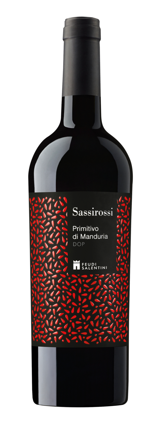 Raudonas sausas vynas Primitivo di Manduria DOP, 12,5&#39;