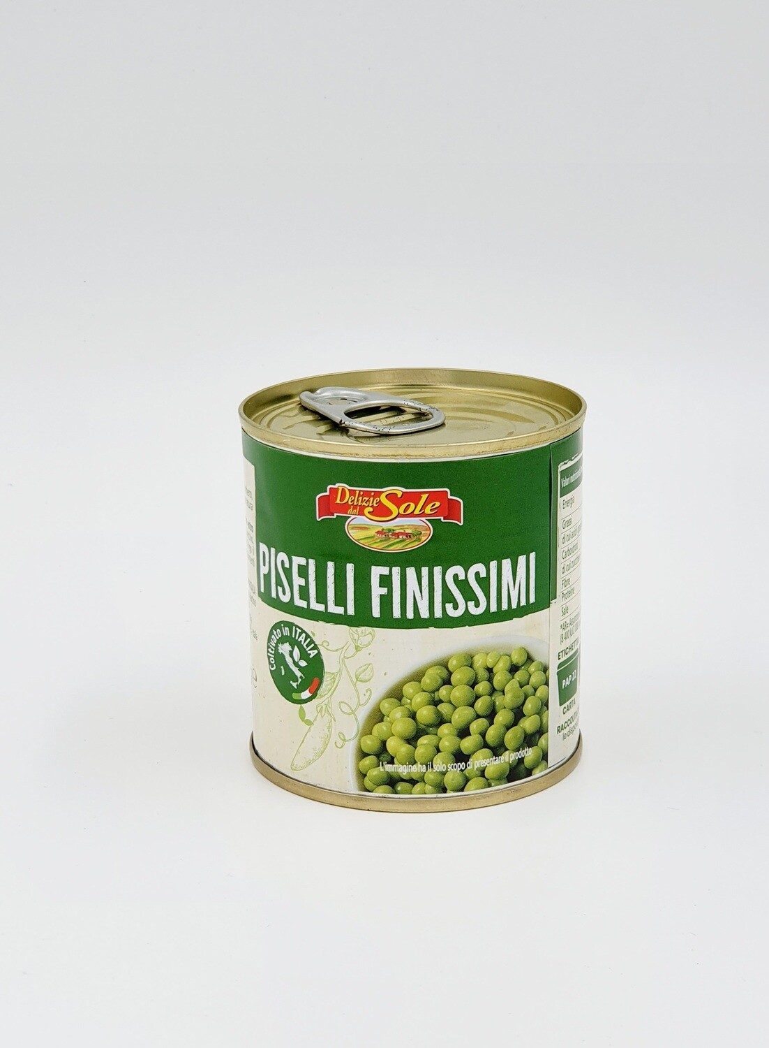 Itališki konservuoti žalieji žirneliai (smulkūs) - 200 gr, Delizie dal Sole
