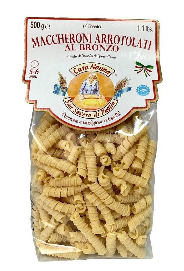 Itališki rankų darbo makaronai Cara Nonna (Maccheroni Arrotolati)