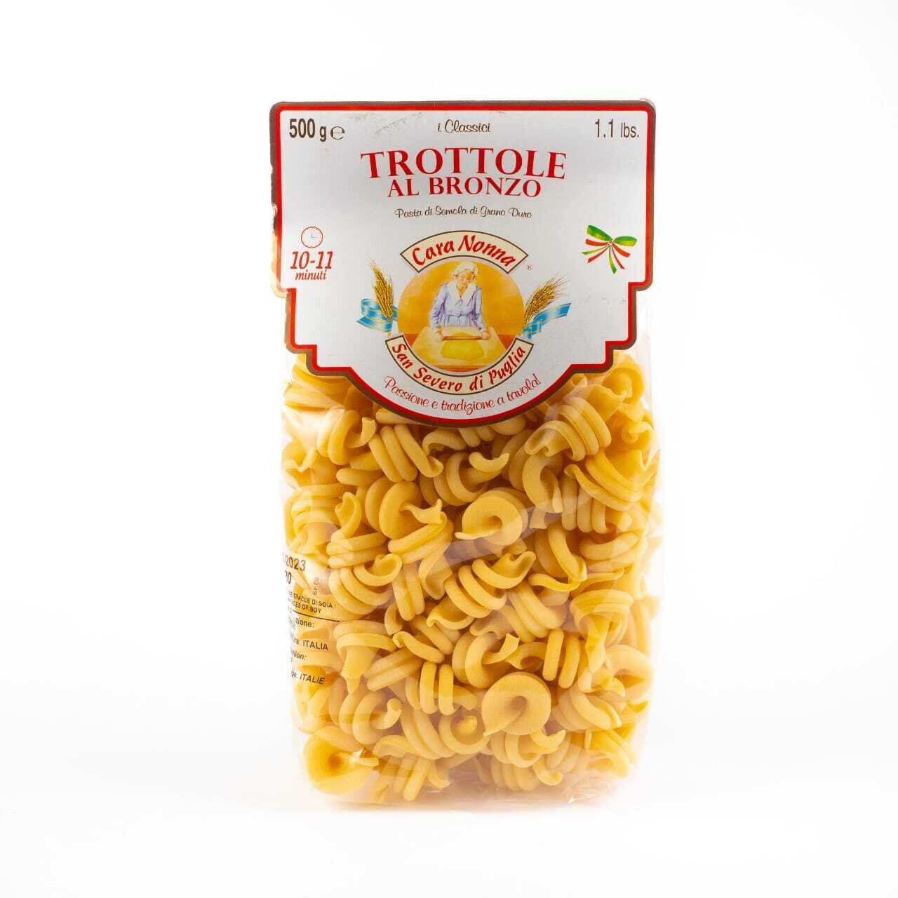 Itališki rankų darbo makaronai Cara Nonna (Trottole)