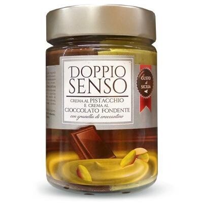 Pistacijų ir baltojo šokolado kremas su pistacijų grūdeliais - 330 gr