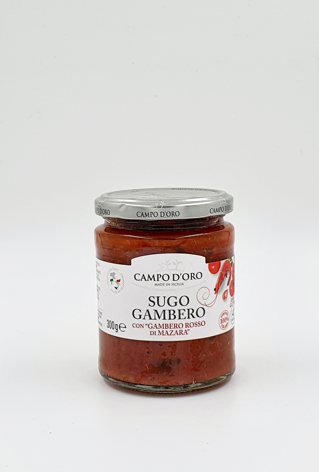 Pomidorų padažas su krevetėmis, 300 gr., Campo D&#39;ORO