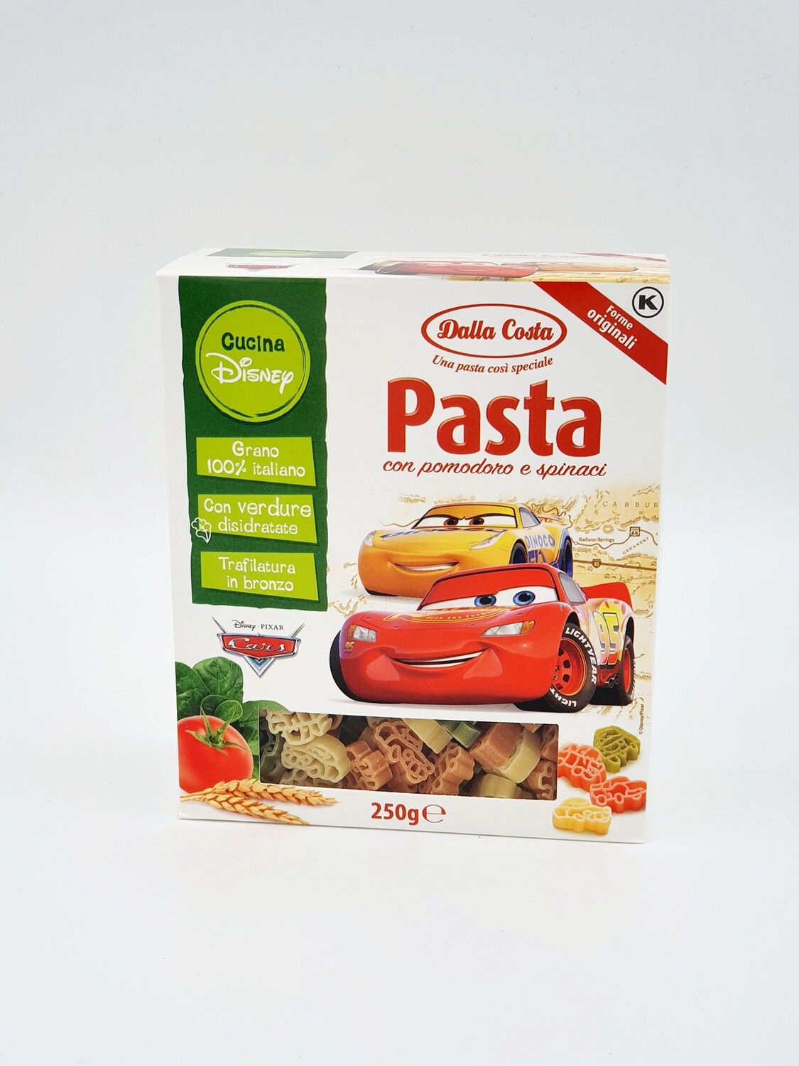 Makaronai su pomidorais ir špinatais (Disney cars), 250 gr