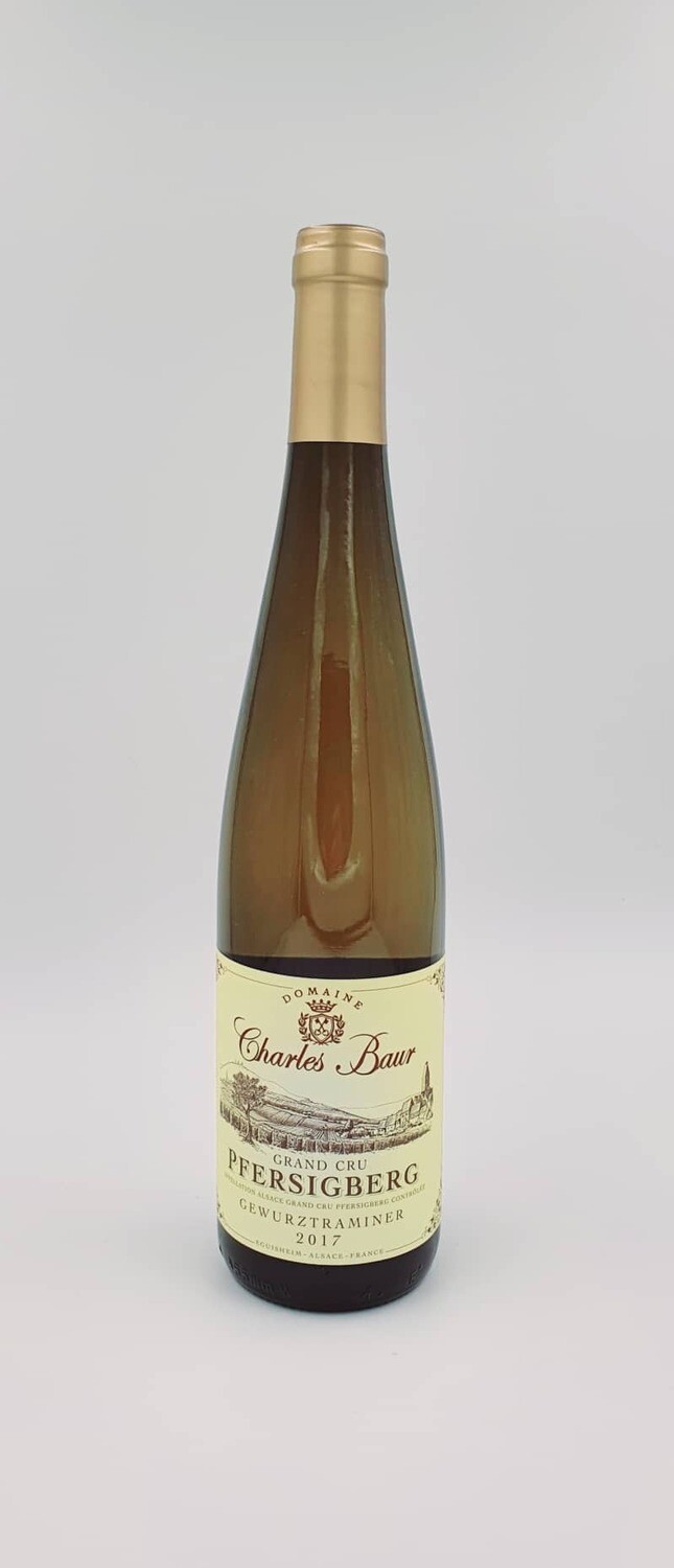Baltas pusiau saldus vynas D&#39;Alsace GEWURZTRAMINER GRAND CRU PFERSIGBERG (ekologiškas)