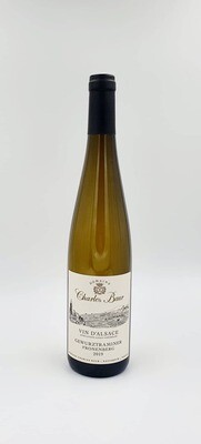 Baltas pusiau saldus vynas D&#39;Alsace GEWURZTRAMINER FRONENBERG (ekologiškas)