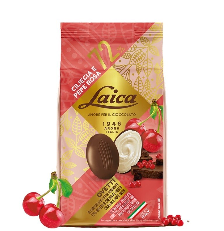 Šokoladiniai kiaušiniai su kremu, LAICA - 120 gr