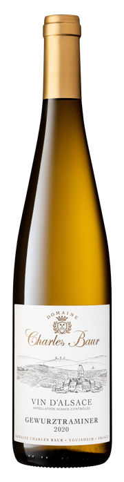 Baltas pusiau suasas vynas D&#39;Alsace GEWURZTRAMINER (ekologiškas)