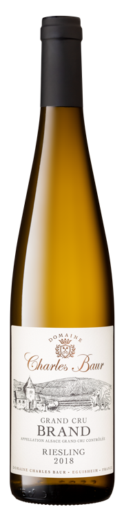 Baltas sausas vynas D&#39;Alsace RIESLING GRAND CRU BRAND (ekologiškas)