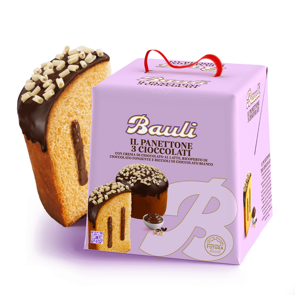 Kalėdinis pyragas &#39;&#39;Il Panettone 3 cioccolati&#39;&#39; - 750 g, BAULI