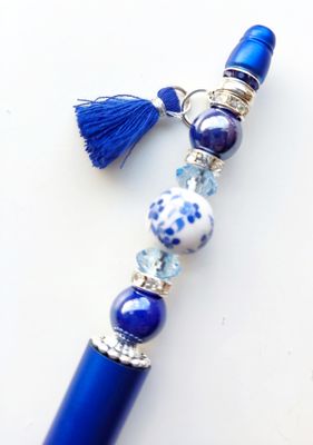 Kralenpen DIY pakketje donkerblauw