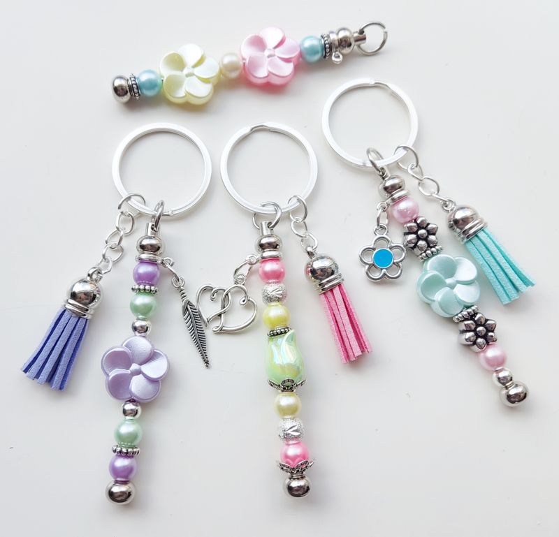 DIY Sleutelhanger box pastel (inhoud voor 3 stuks)