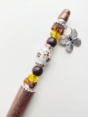 Kralenpen DIY pakketje bruin
