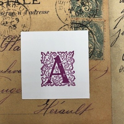 Rubber stamp - Letter 'A'