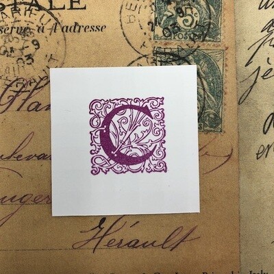 Rubber stamp - Letter 'C'