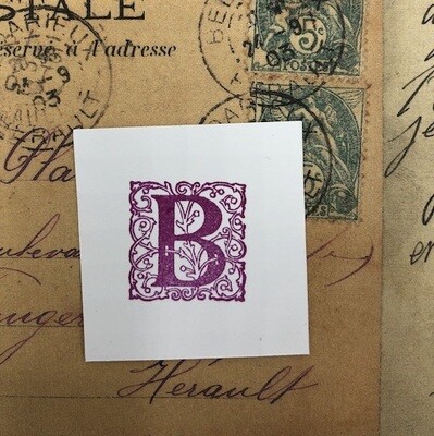 Rubber stamp - Letter 'B'
