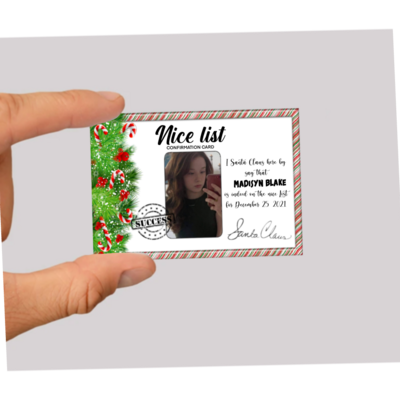 Nice list cards from santa