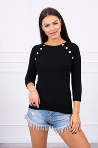 Gold button basic Top