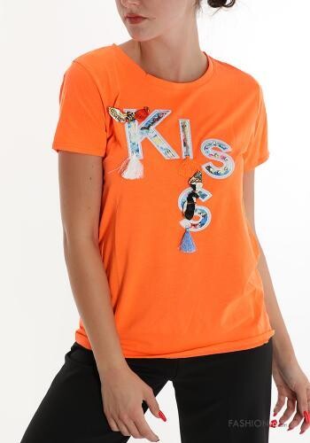 Burst of orange kiss T-shirt