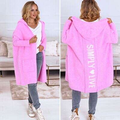 Candy pink simply live cardigan