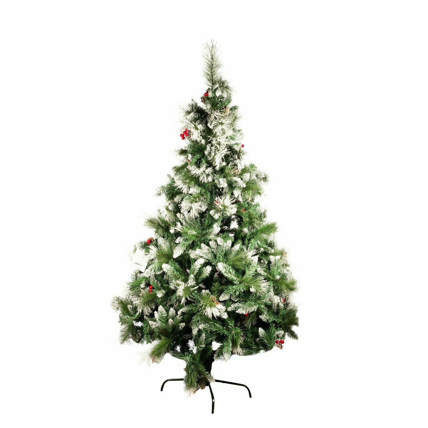 Christmas Tree With Snow Tips & Berries - 3M