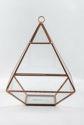Pyramid 15cmx15cmx20cm Rosegold