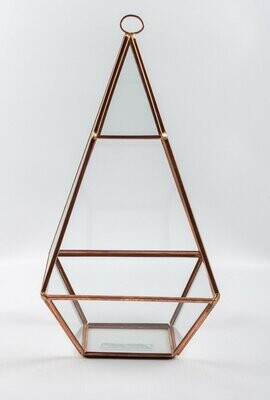 Pyramid 12cmx12cmx14cm Rosegold