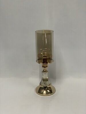 Small - Short Glass Candle Holder