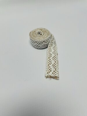 Hessian Ribbon With Lace