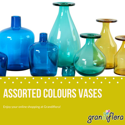Assorted colours Vases