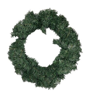 Wreath Plain Green 62 X 62 X 20 cm