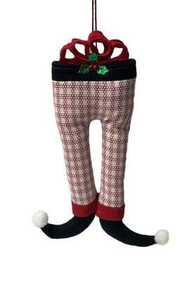 Hanging Legs With Checked White & Red 25.4cm