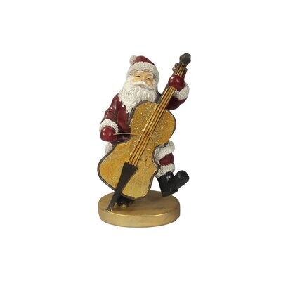 Santa With Violin 9.5x11x20cm