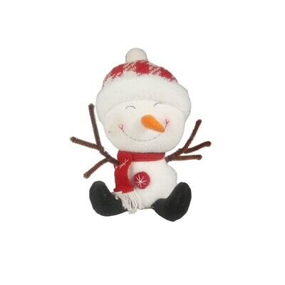Snowman With Beany 13x10x29cm
