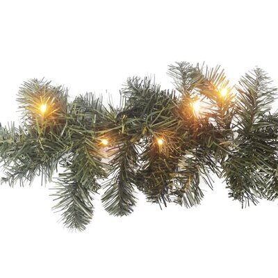 Garland With Led Lights Warm White 25x270x12cm