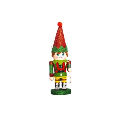 Nutcracker Elf With Candy Cane 30cm