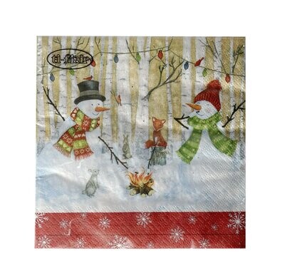 Serviettes Winterly Barbecue 20 In Pack