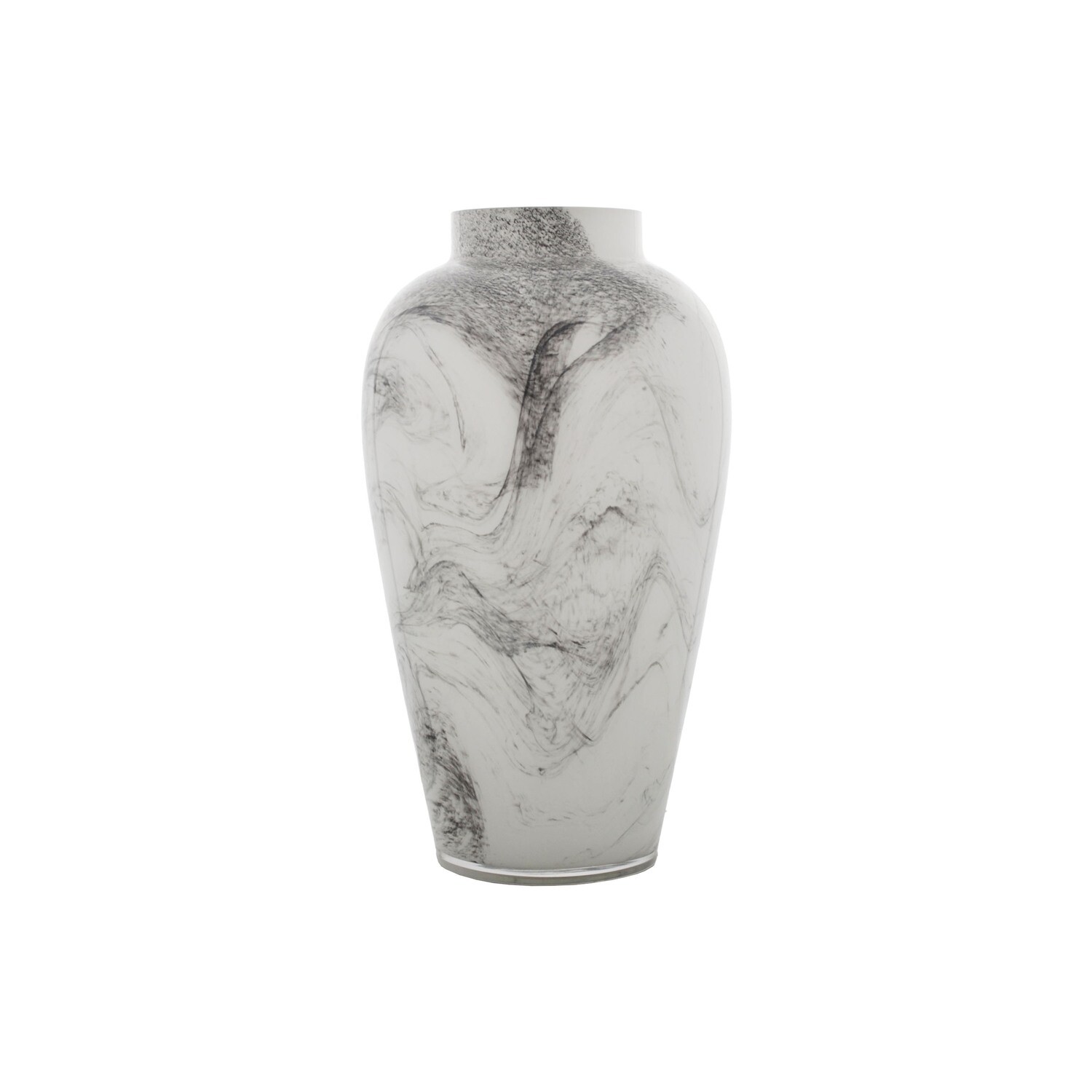 Glass Vase Marble 33Cm decorations