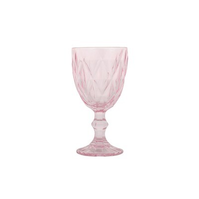 Wine Glass 16.7cm Pink