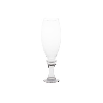Glass Classic Vase With Foot 40cm