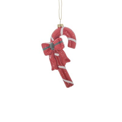 Candy Cane Red Hanging Ornament 2x7.5x14cm