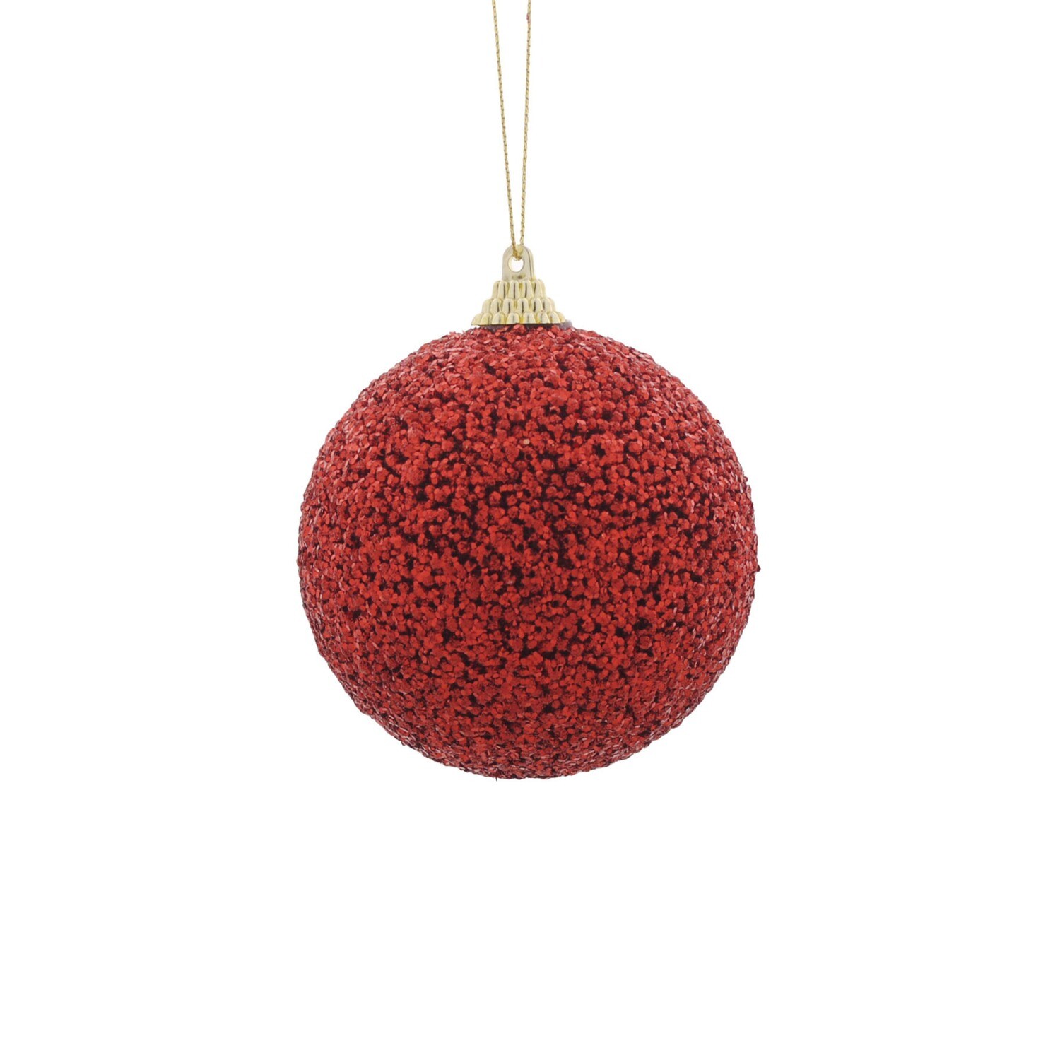 Bauble With Glitter 8cm