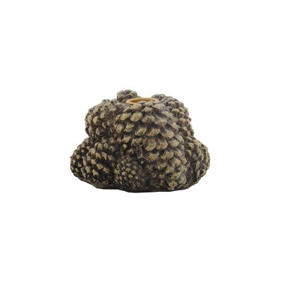Candle Holder Gold Washed Pinecone 13x13.5x8cm