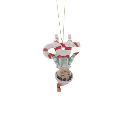 Elf Boy On Candy Cane 5x7x11cm