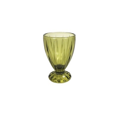 JENNA CLIFFORD - Water Goblet Green Set of 4 in a Gift Box