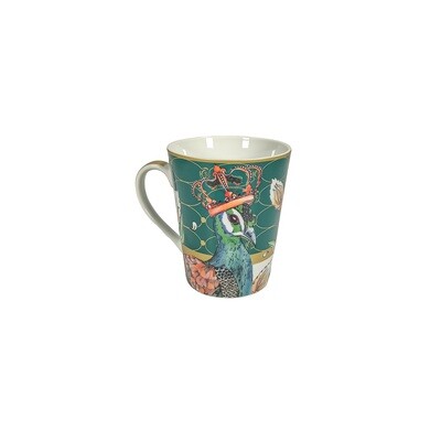 JENNA CLIFFORD - Peacock Green Coffee Mug in Gift Box