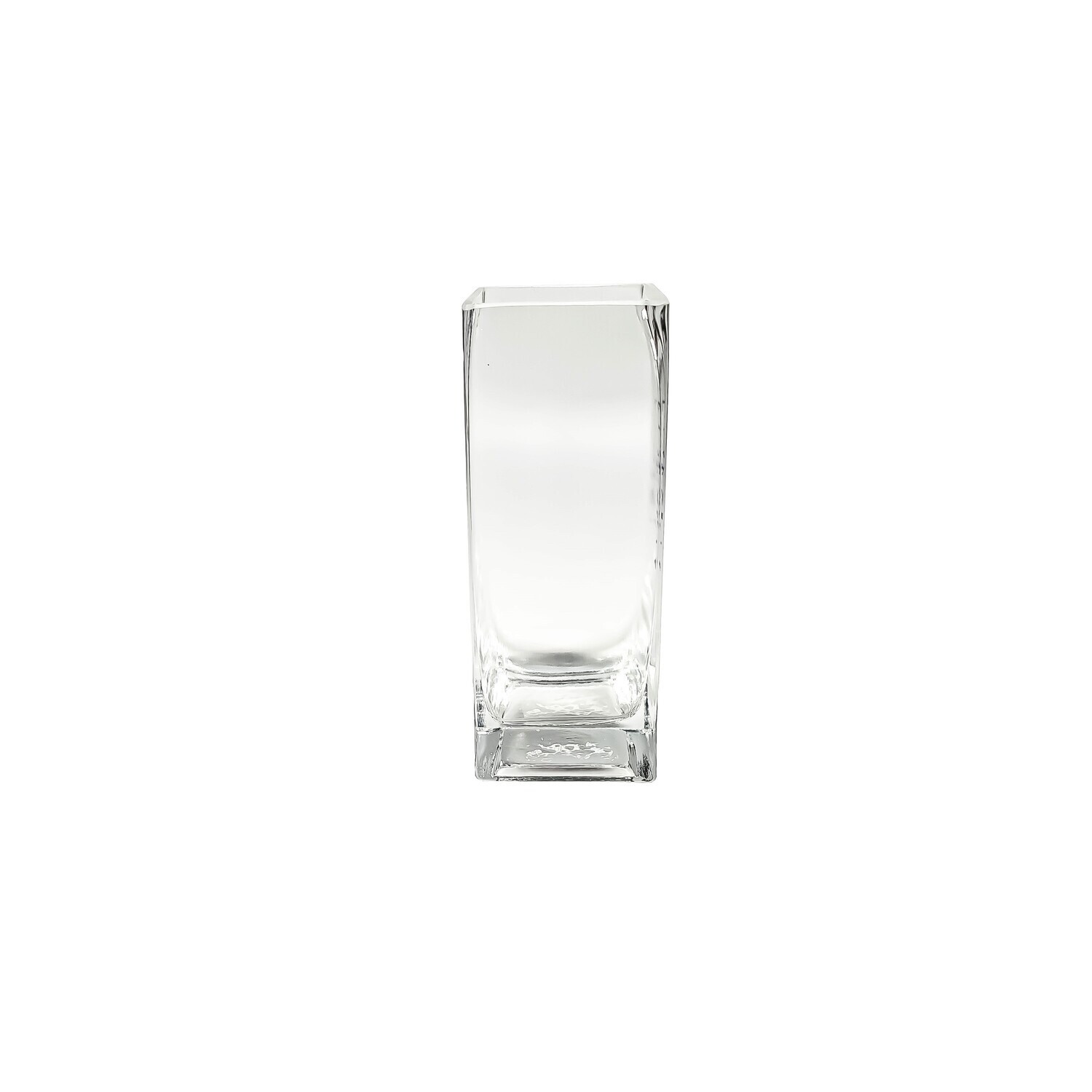 Glass long square vase 7x18cm